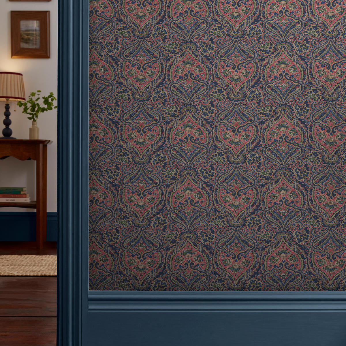 VLIESTAPETE opulentes Paisley-Muster 1000x52cm - Blau/Multicolor, Papier/Kunststoff (52/1000cm) - Joules