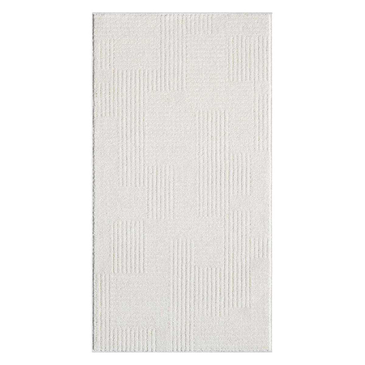 KURZFLOR-TEPPICH Flair 177 Creme 80x150 cm - Creme, Textil (80/150cm) - carpet city