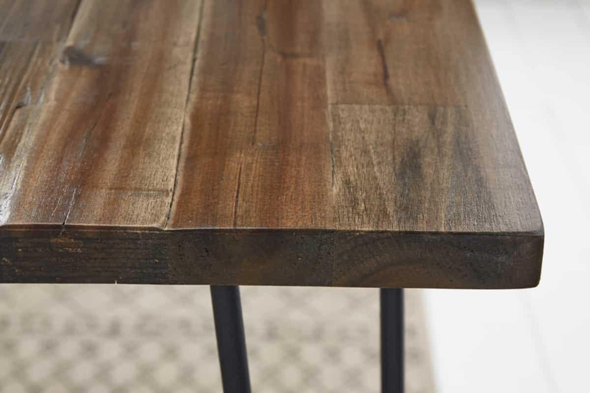 ESSTISCH SCORPION Akazie Braun 120cm - Schwarz/Braun, Holz/Metall (73/120/75cm) - riess-ambiente