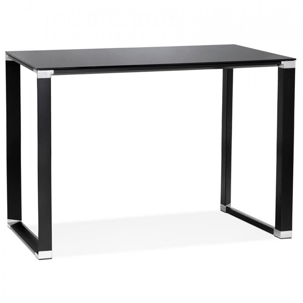 SCHREIBTISCH Schwarz 140x70x101 cm - Schwarz, Glas/Metall (140/70/101cm) - AlterEgo