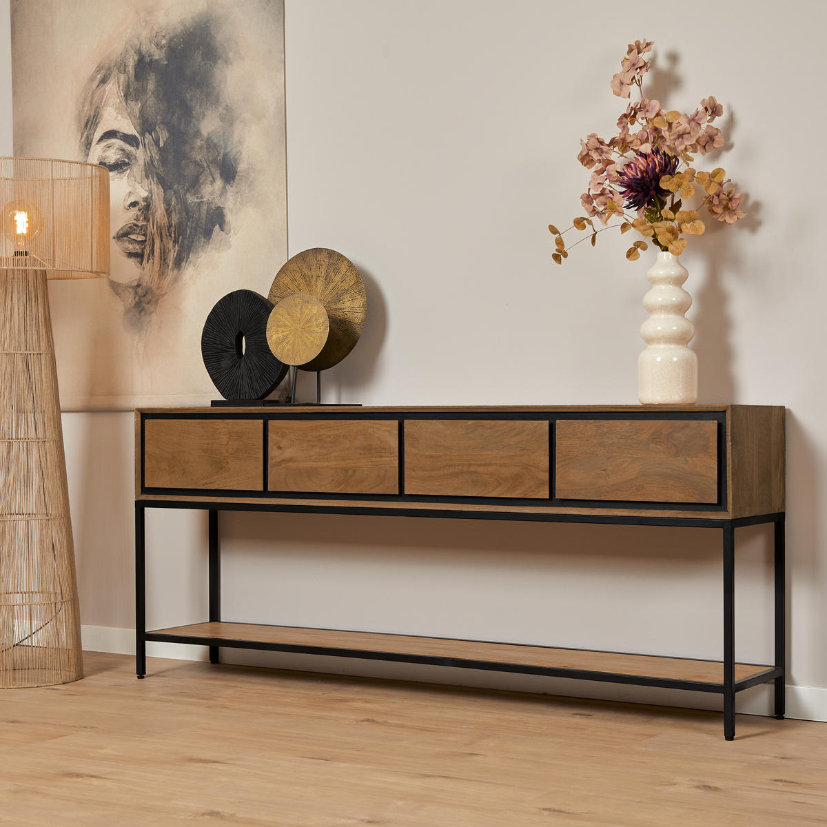 BEISTELLTISCH RichWood Braun 35/180/76 cm - Braun, Holz (35/180/76cm) - Starfurn