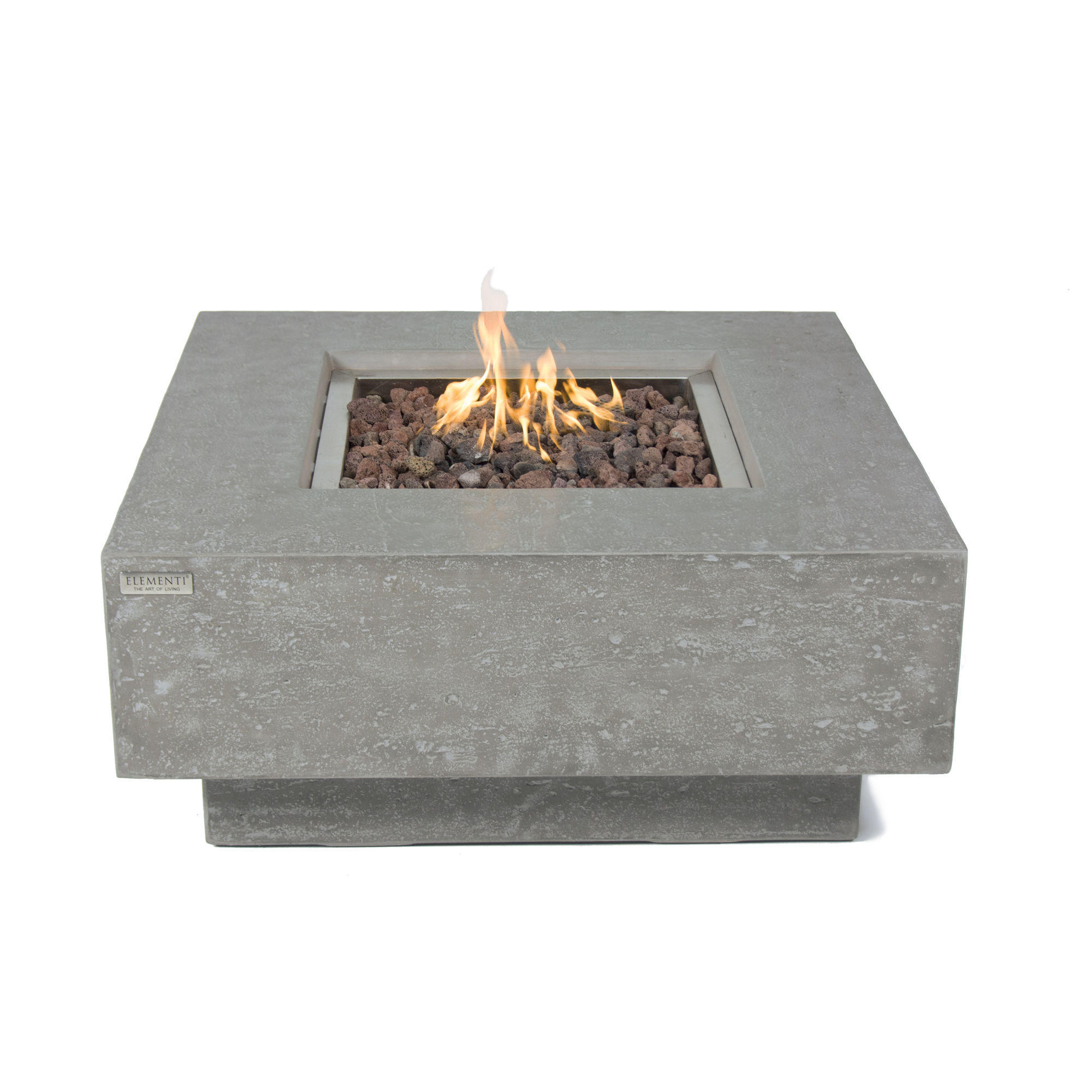 Elementi Feuertisch Hellgrau 91x40x91 cm