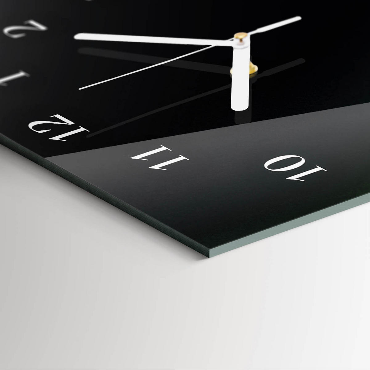 WANDUHR 30x60 cm - Sternenhimmel - Schwarz, Glas (30/60/0.4cm) - TULUP