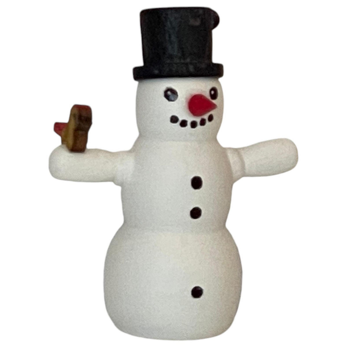 RAUCHFIGUR Schneemann Schneefrau mit 2 Kindern 13 cm - Multicolor, Holz (6/13/10cm)