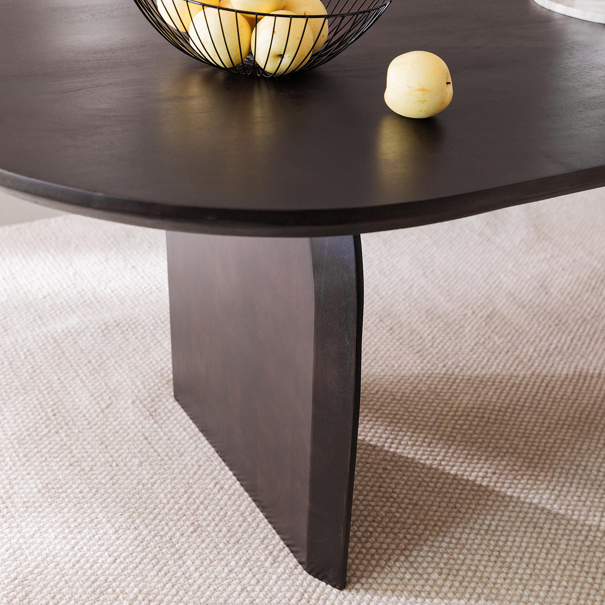 MASSIVER ESSTISCH - Mango massiv - Dunkelbraun, Holz (100/220/77cm) - home24