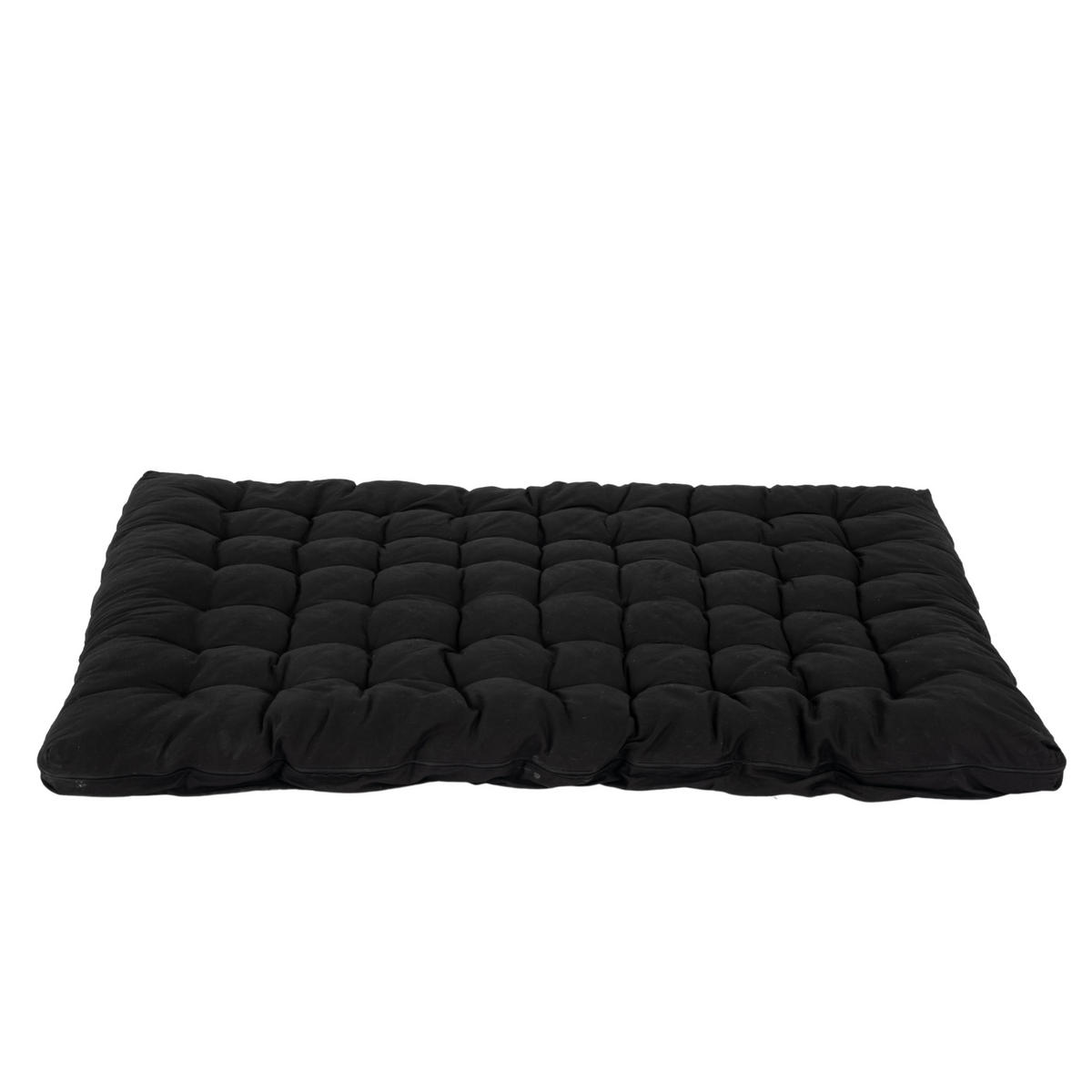 FUTON-MATRATZE faltbar, Schwarz, 135x190 cm - Schwarz, Textil (135/190cm) - Meubles Cosy