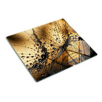 GLASPLATTE 60x52 cm Löwenzahn - Orange, Glas (60/0.4/52cm) - TULUP