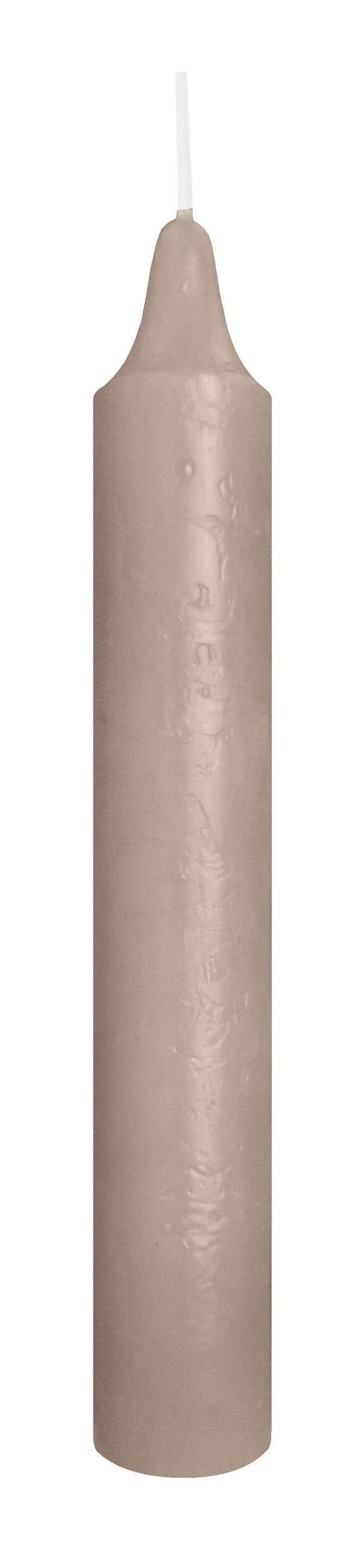 MARBLE Leuchterkerzen durchgefärbt Schlamm 150 x 22 mm, 20er Set - Schlammfarben, Paraffin (2.2/15/15cm) - Wiedemann Kerzen