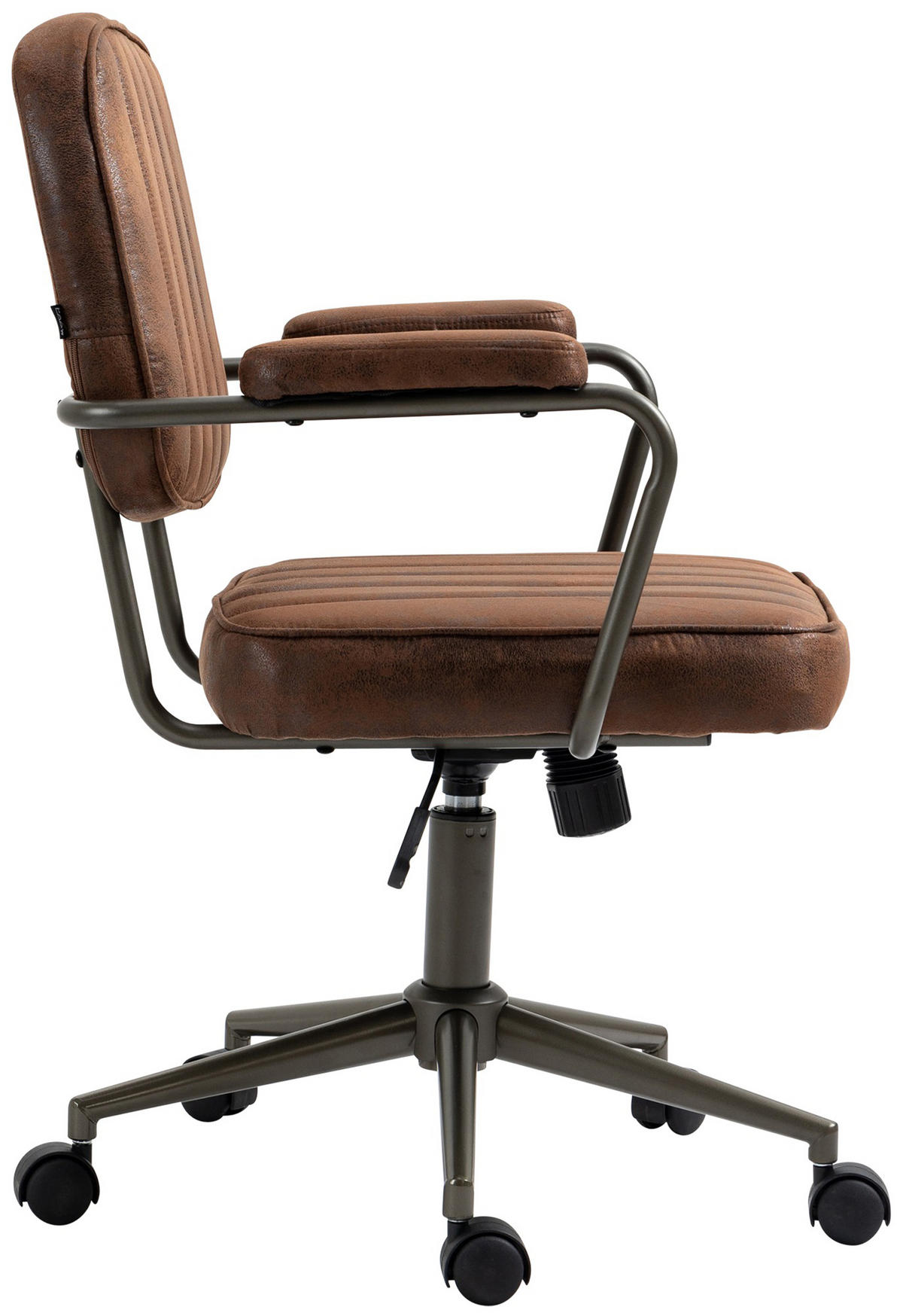 BÜROSTUHL Oxyde cognac - Cognac/Schwarz, Metall (61/98/63cm) - TPFLiving