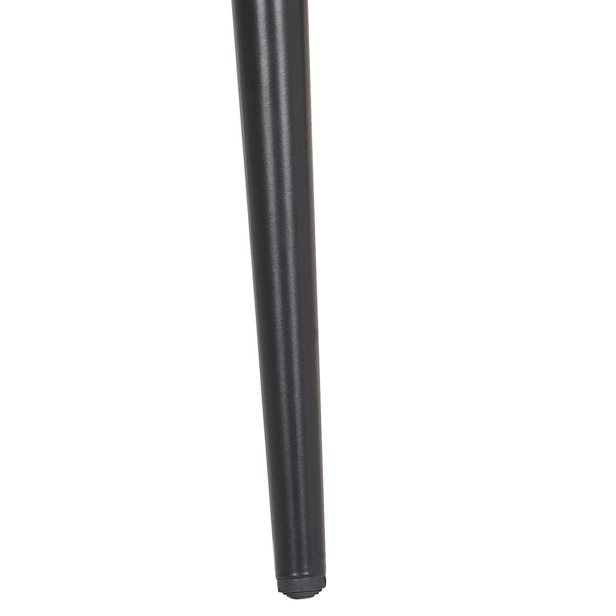 ESSZIMMERSTUHL 2er-Set Samtstoff Schwarz Sanilac - Schwarz, Textil/Metall (52/75/44cm) - Beliani