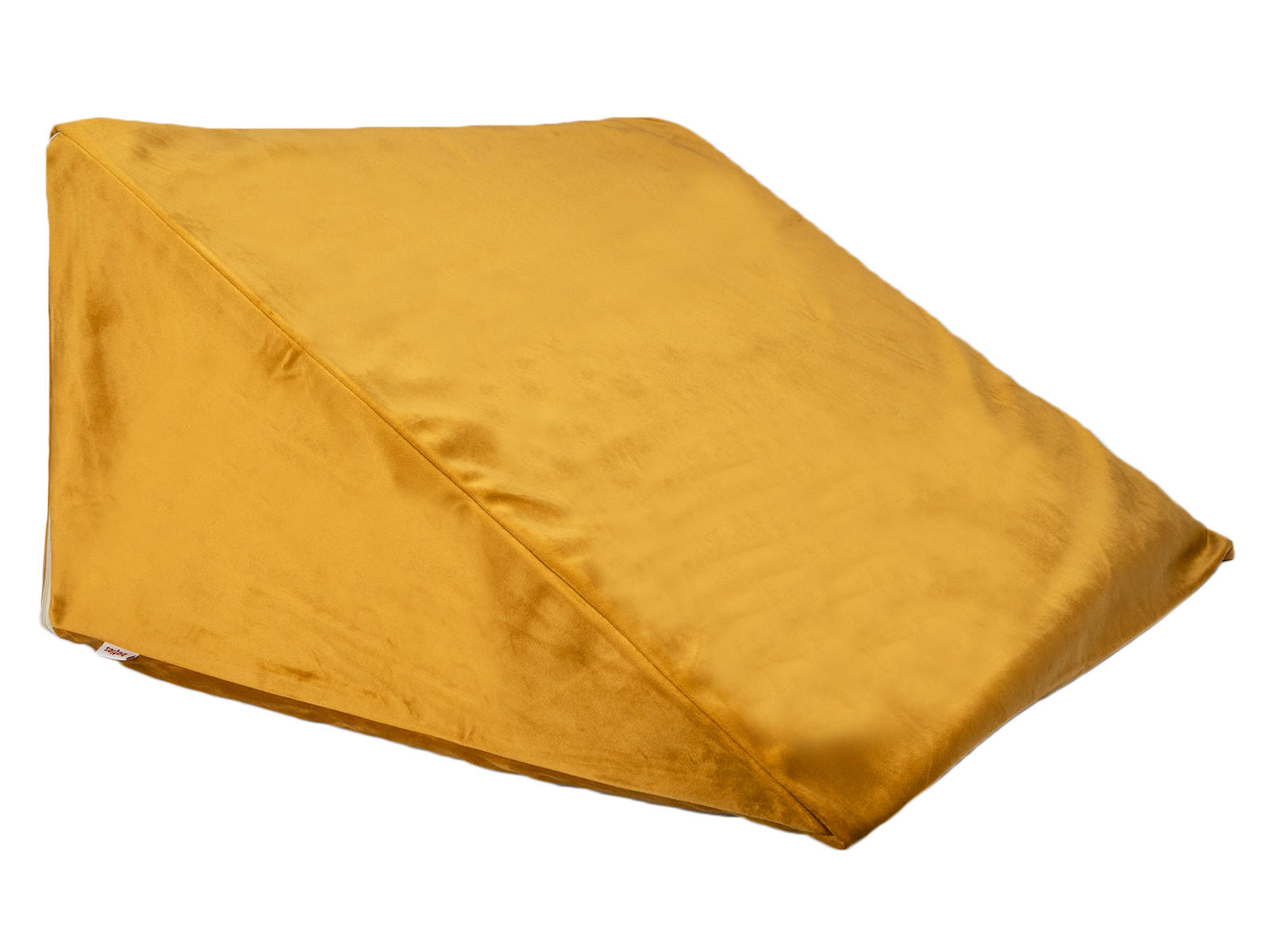 KEILKISSENHÜLLE Samt&Sonders curry-senf 62/49/30 cm - Currygelb, Textil (49/62cm) - beties Heimtextil