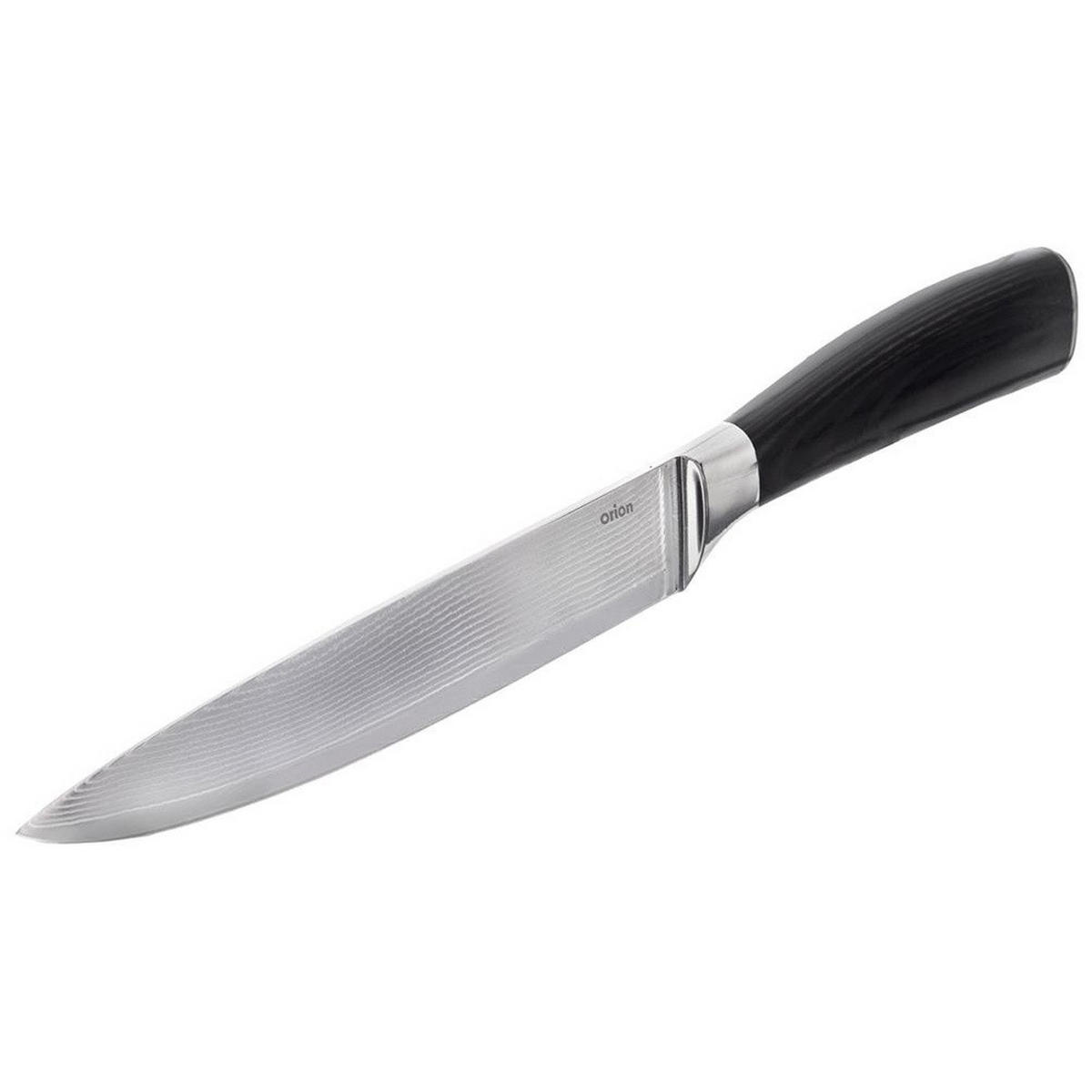 KOCHMESSER DAMASKUS Schwarz Silber - Schwarz, Metall (33.5cm) - Orion 
