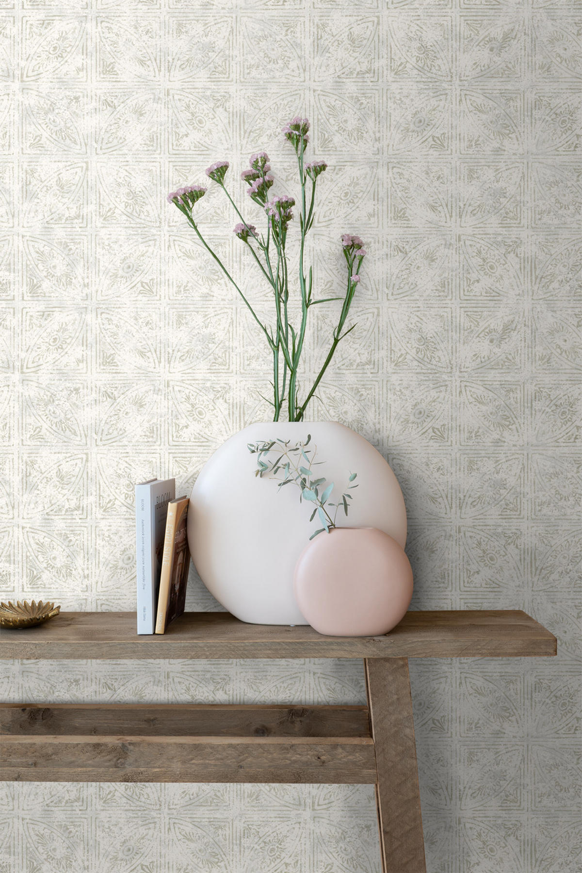 TAPETE Fliesenmuster 53 cm x 10.05 m - Beige, Papier (53/1000cm) - ESTAhome