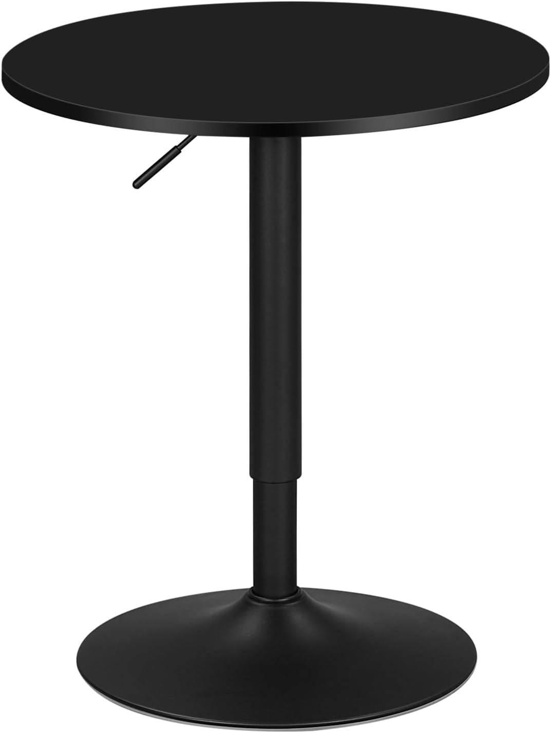 Woltu Bartisch Schwarz 60x91x60 cm