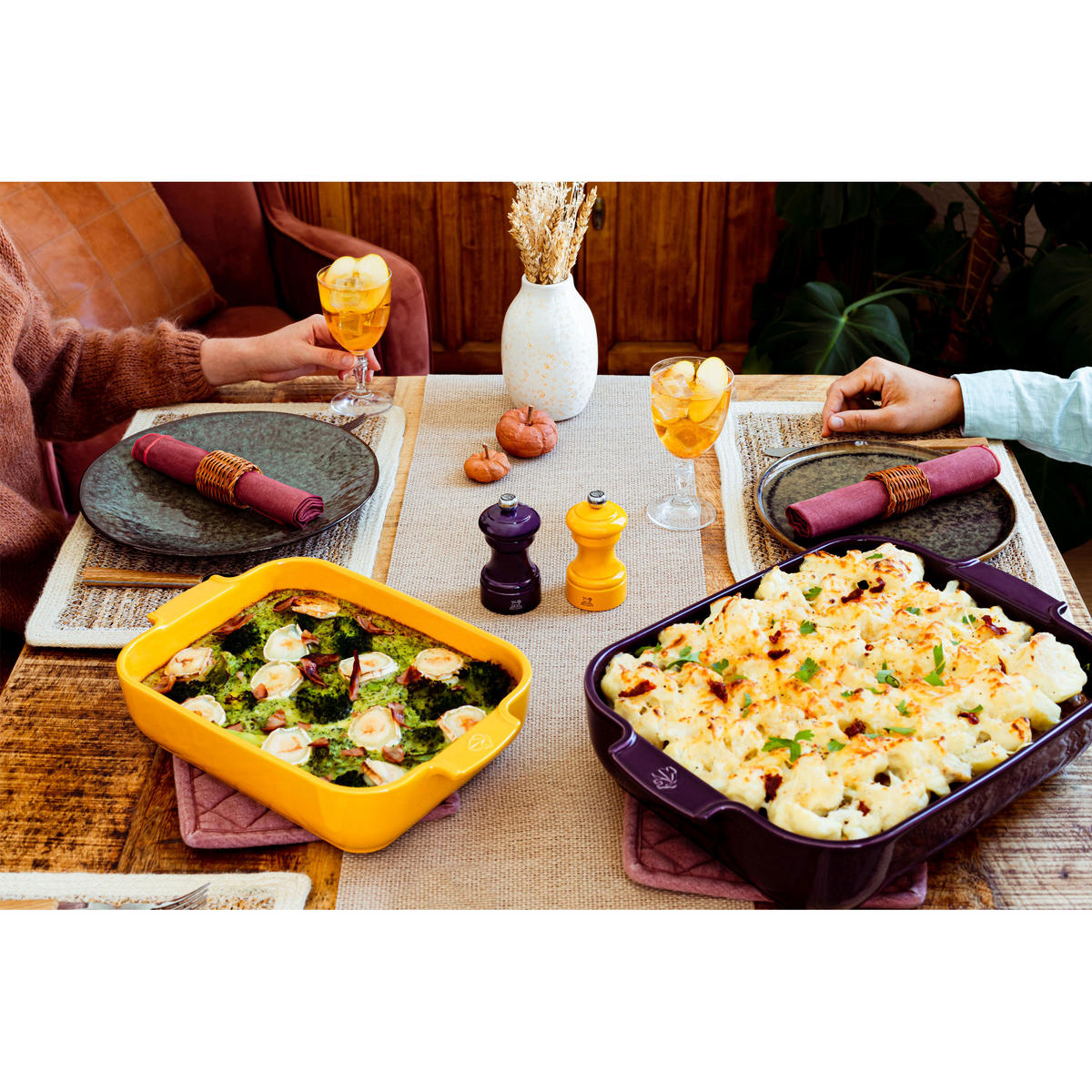 AUFLAUFFORM Keramik Appolia 25cm Rechteckig Safrangelb Spülmaschinenfest - Gelb, Keramik (16.8/25/6.2cm) - PEUGEOT