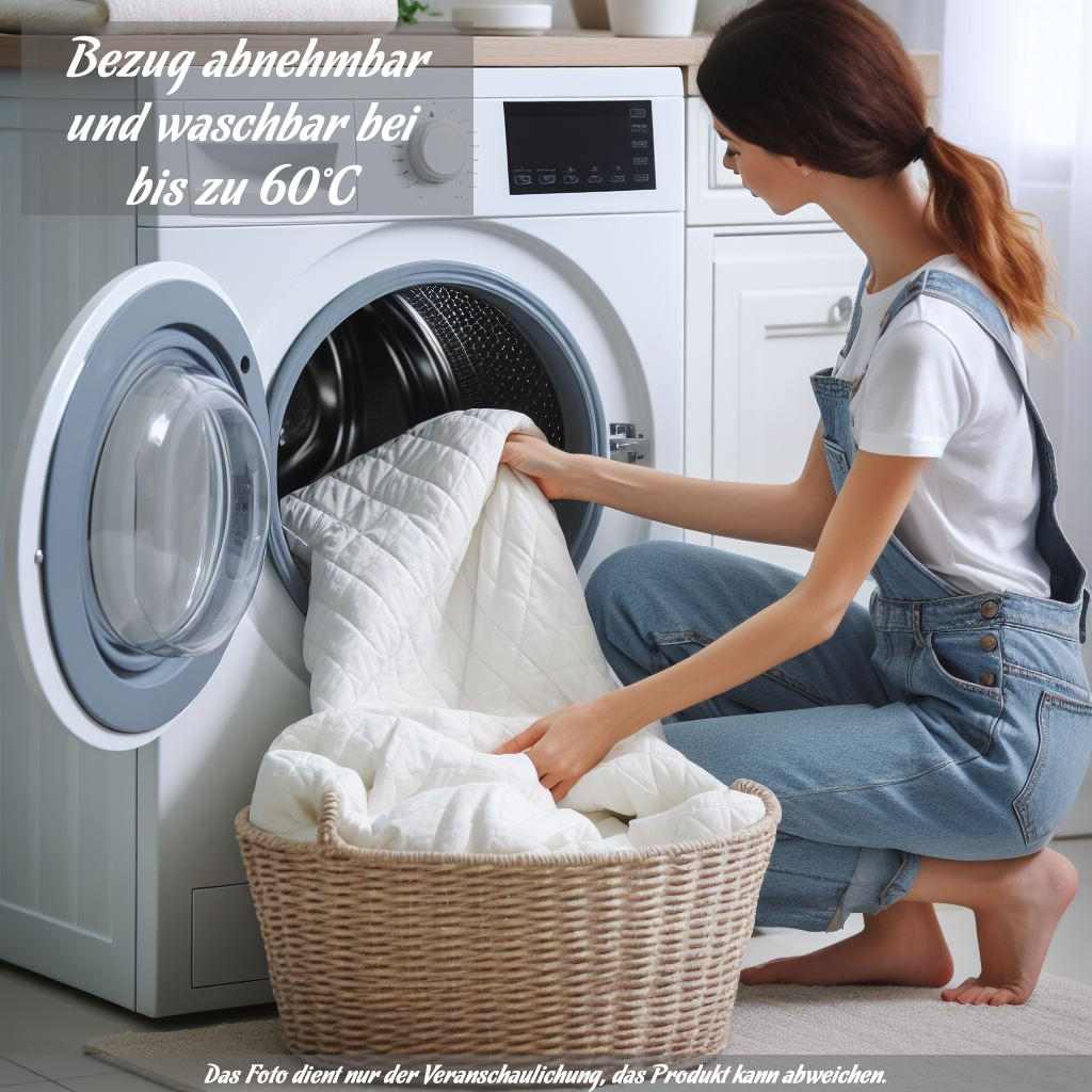 Thumbnail - Schlafschatz Topperbezug, Weiß, Textil, 140x200 cm, Oeko-Tex® Standard 100, Schlafzimmer, Matratzen Shop, Matratzenzubeh...