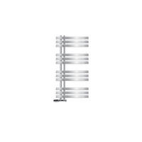 KOUPELNOVÝ radiátor Iron EM 500 × 1000 mm, chrom, s ventilem, rohové provedení - chromová, kov (50/100/3cm) - LuxeBath