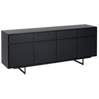 SIDEBOARD Schwarz - Schwarz, Holz/Holzwerkstoff (205/82/45cm) - Furnhouse