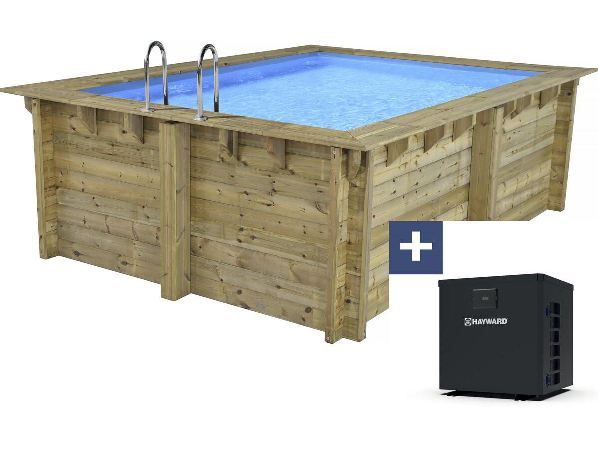 POOL AUS HOLZ maldives - Braun, Holz (3.2/3.2cm) - Habitat Garten