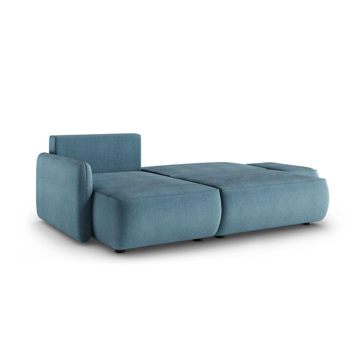 ECKSOFA Alessio 3 Sitzplätze Hellblau - Blau, Holz (229/148cm) - Petits-meubles