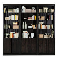 BÜCHERWAND - Kiefer massiv, Typ C - Braun, Holz (222/223/37cm) - home24