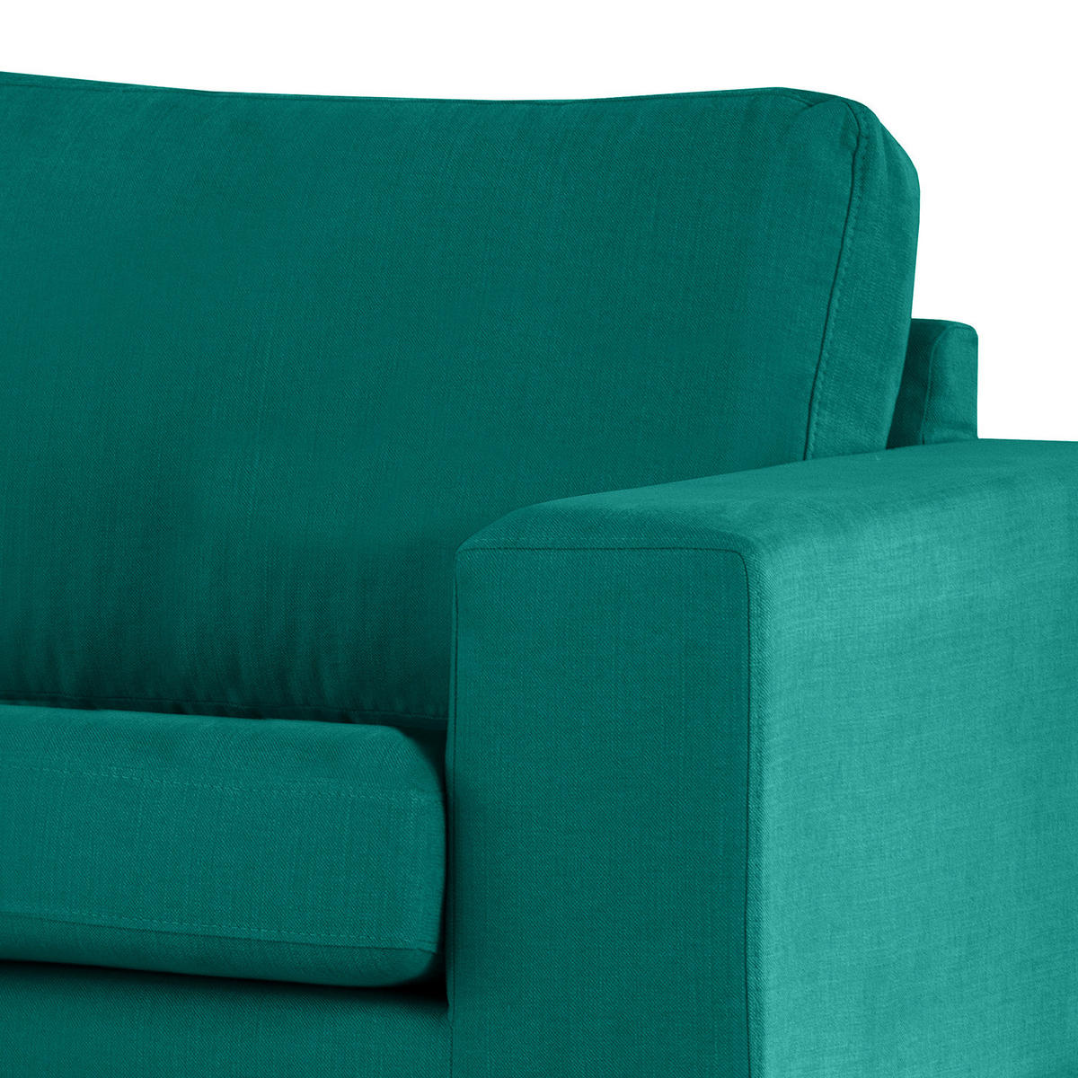 SESSEL - Buchefarben/Petrol, Buchenholz/Textil (122/81/88cm) - home24