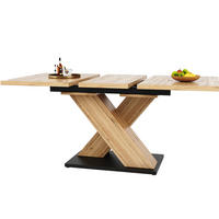 ESSTISCH, MDF mit Auszug (Teleskop), 119-158,5/80/75 cm, Naturfarben - Naturfarben, Holzwerkstoff (119/80/75cm) - Redom