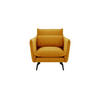 SESSEL Layla-Velluto 8 - Gelb, Holz/Textil (105/95/98cm)