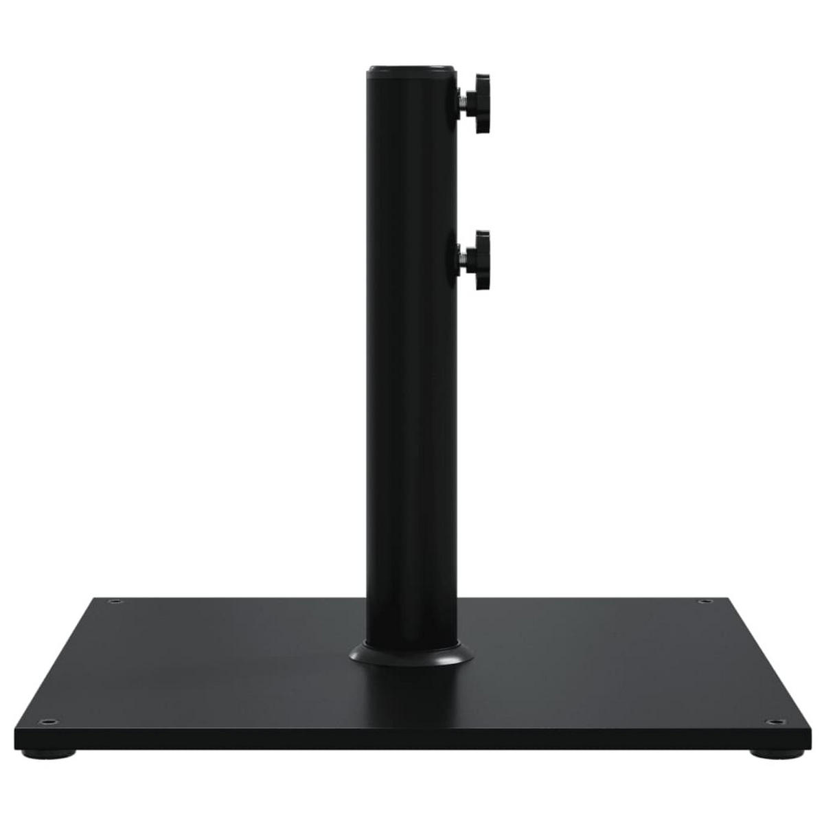 SONNENSCHIRMSTÄNDER Ø32/38/48 Mm Mast 17 Kg Quadratisch - Schwarz, Metall (43/43cm) - vidaXL