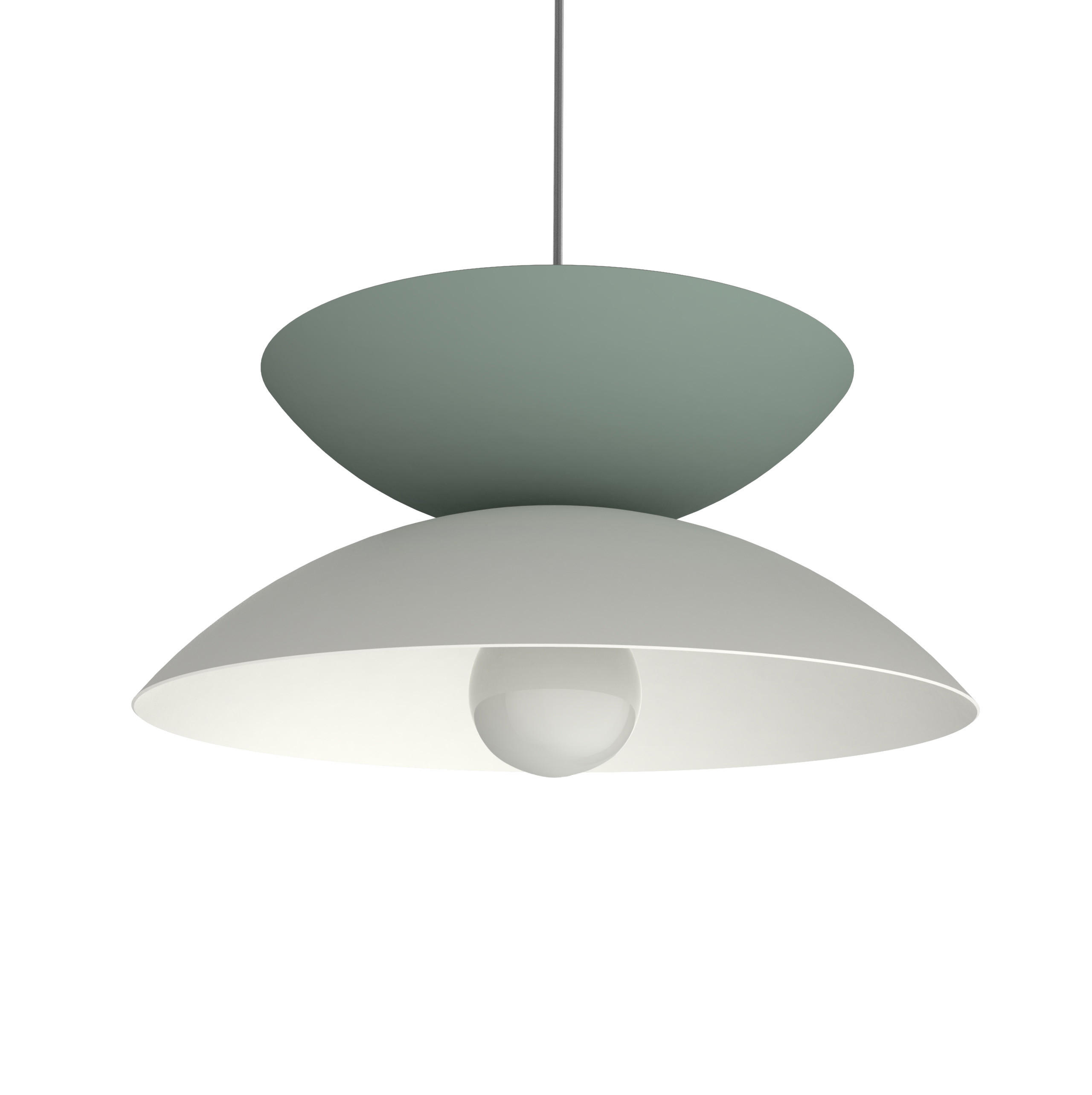 HÄNGELEUCHTE - Grün, Metall (40/40/20cm) - Lumicom
