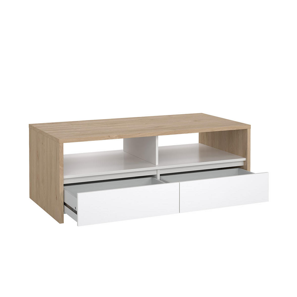 COUCHTISCH, Next, Eiche, Spanplatte foliert, 120 x 61 x 46 cm - Eichefarben, Holzwerkstoff (61/120/46cm) - ebuy24