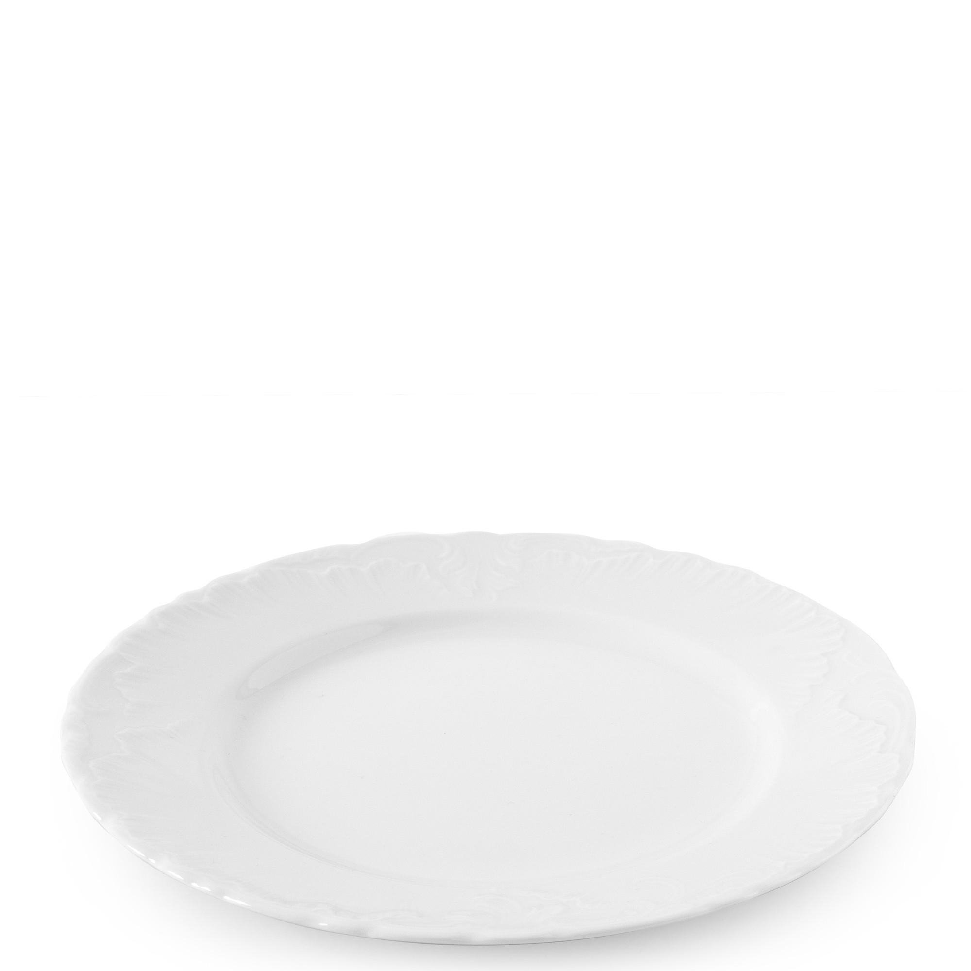 TAFELSERVICE Cmielow Rococo 25-tlg - Weiß, Keramik (25/2/25cm) - KONSIMO®
