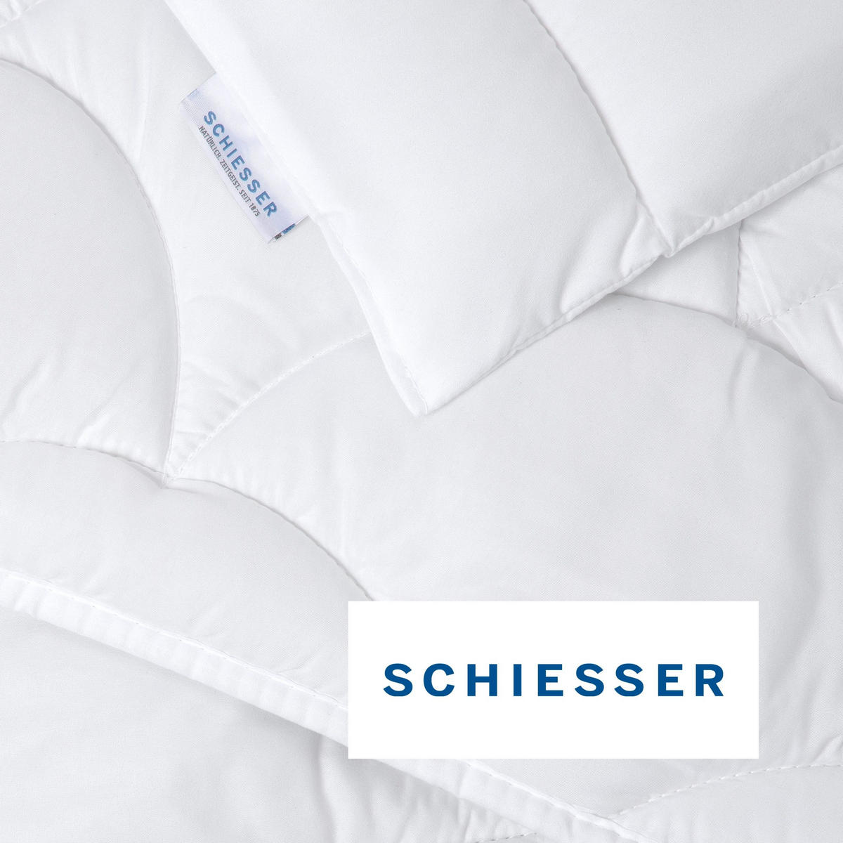 KINDERDECKE mit Kissen Lagom - 2-teilig - 100 x 135 cm - Weiß - Weiß, Textil (100/135cm) - SCHIESSER