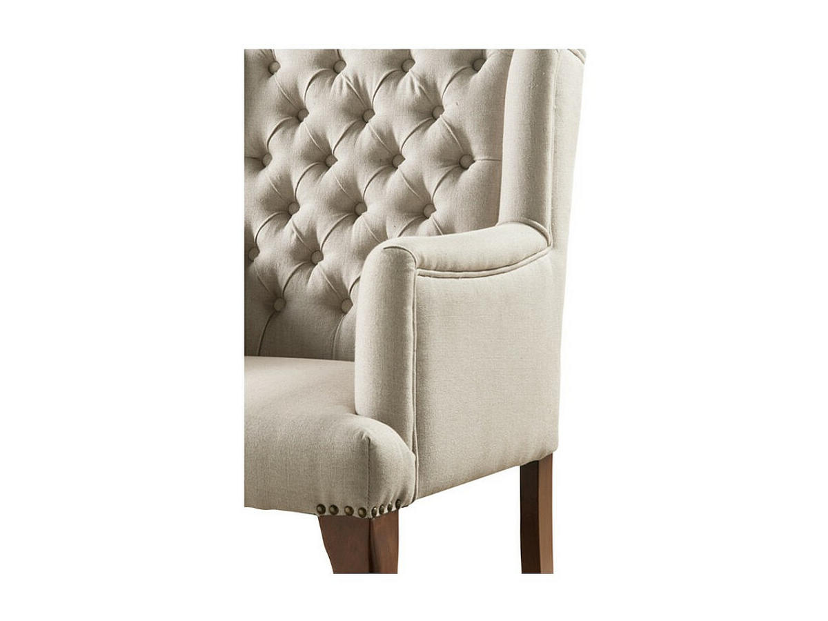 SESSEL mit gerader Rückenlehne - 1 -Sitzer - Leinen - beige - PARUNA - Beige, Textil (65/96/70cm) - Vente-Unique