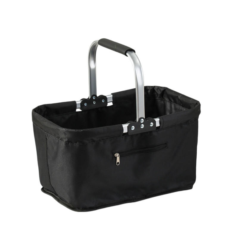 EINKAUFSKORB Faltbarer 30L - Schwarz, Textil (27/25/46cm) - Kaket