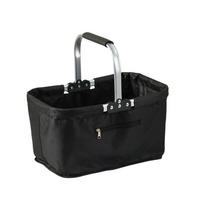 EINKAUFSKORB Faltbarer 30L - Schwarz, Textil (27/25/46cm) - Kaket