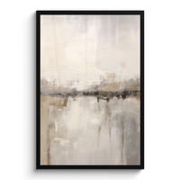 POSTER MIT RAHMENGERAHMTES BILD Moderne Kunst - Abstrakt - Beige 60x90 cm - Beige, Papier (60/90cm) - MuchoWow