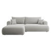 ECKSOFA Ovo Grau Velours - Schwarz/Grau, Kunststoff/Textil (260/165cm) - Selsey