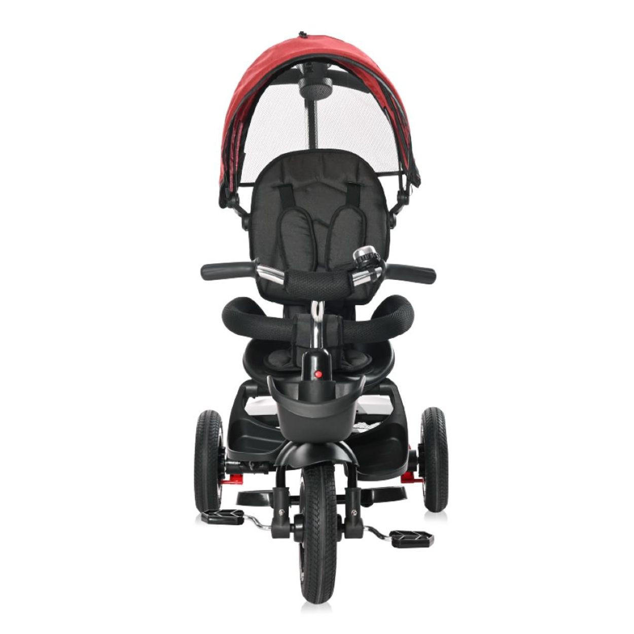 DREIRAD Zippy 3 in 1 rot umkehrbarer Sitz umbaubar Luftreifen Freilauf Gurt - Rot, Metall (92/50/100cm) - Lorelli
