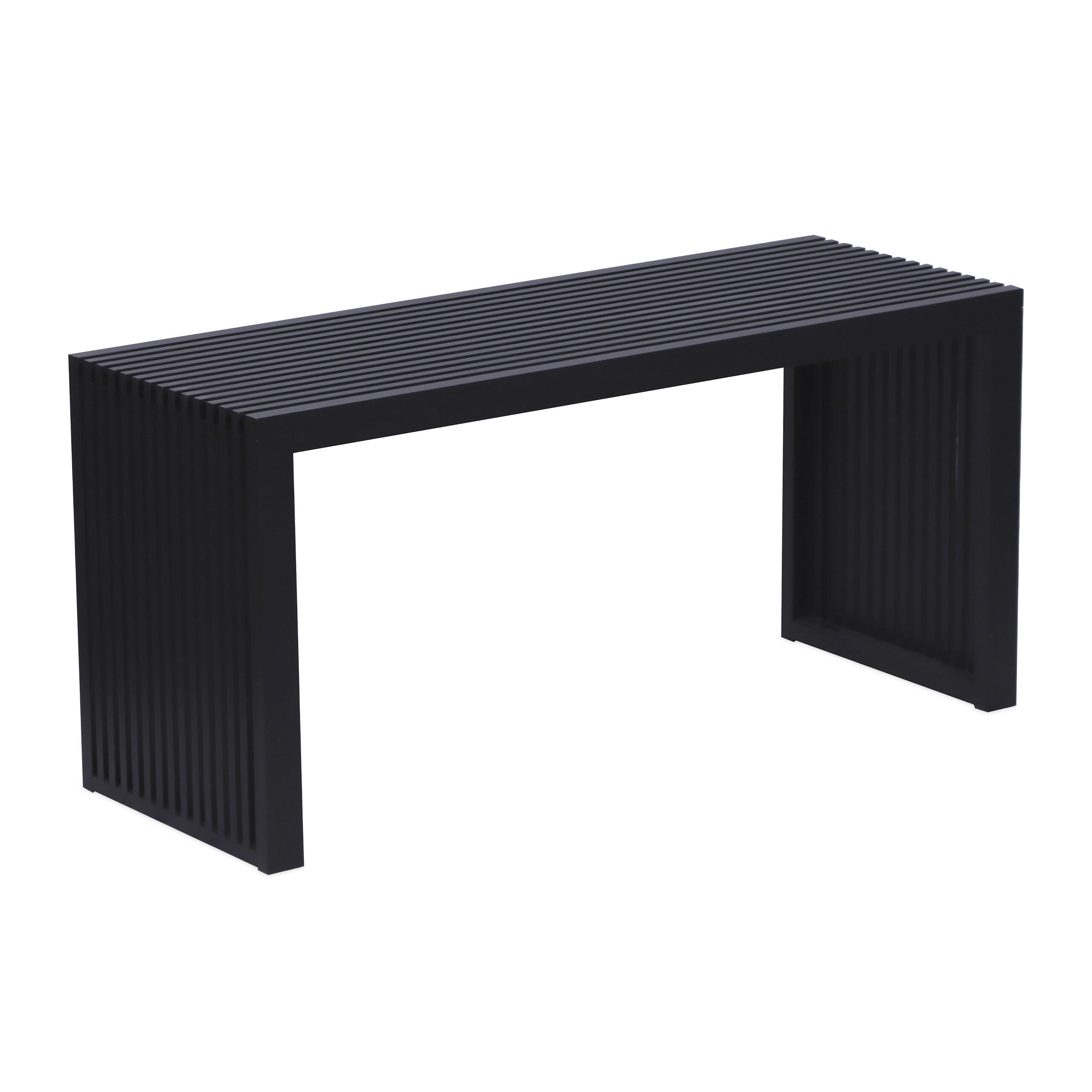 SITZBANK - Schwarz, Holz/Textil (90/43/33cm) - Relaxdays