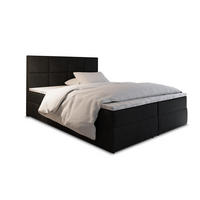 BOXBETT LENA 140x200 cm mit Matratze und Topper - Anthrazit - Anthrazit, Holz (140/200cm) - MASSENO