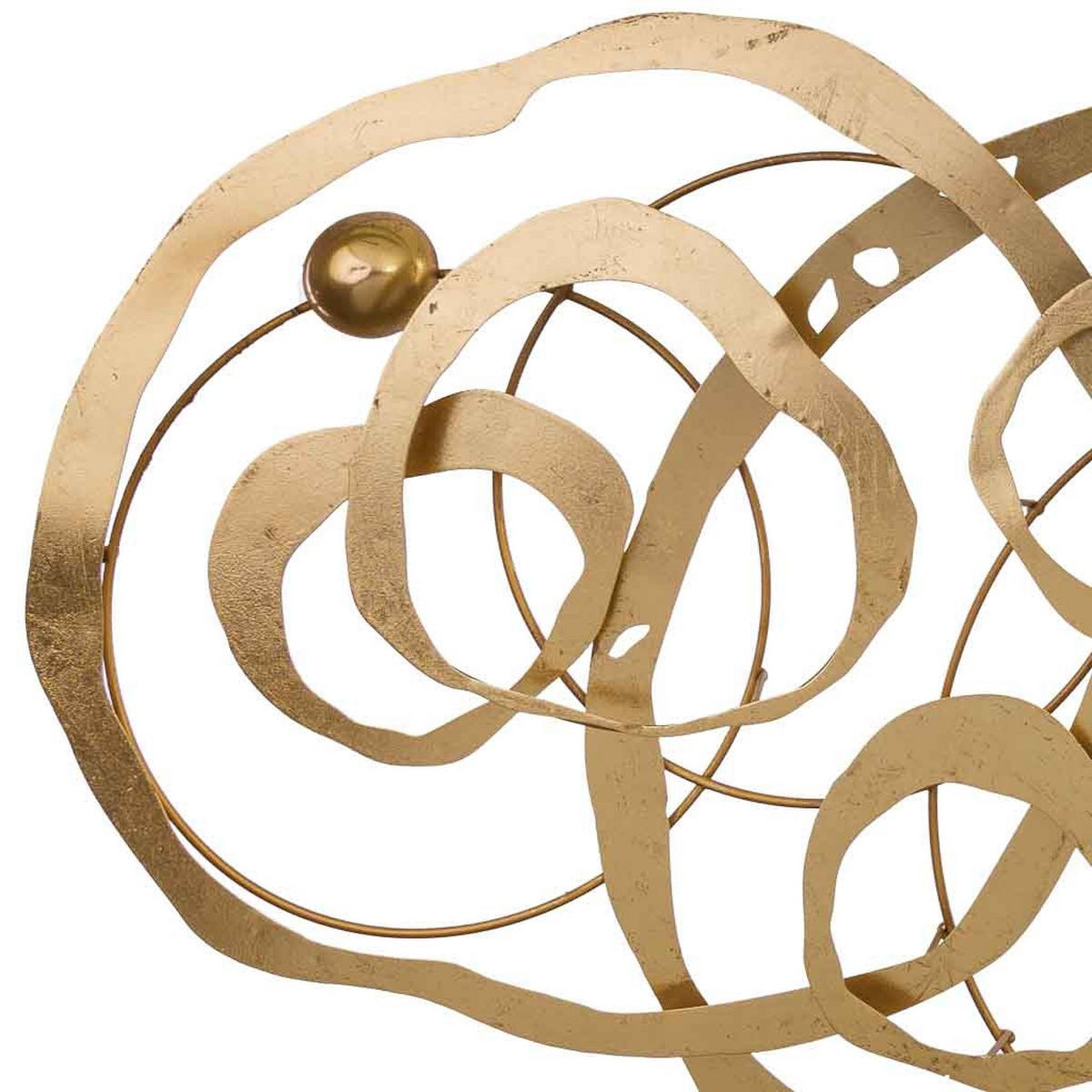 WANDDEKO-OBJEKT aus Metall, 135x68x6cm - Goldfarben, Metall (134.6/6.4/67.9cm) - Wanderlust