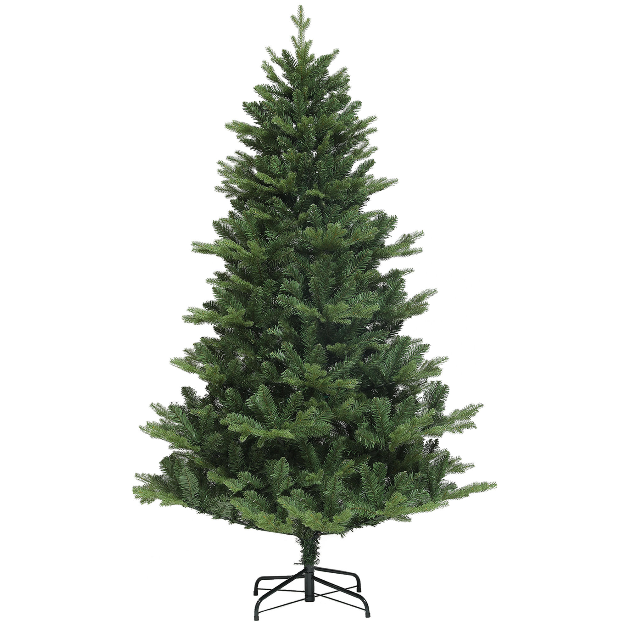 KÜNSTLICHER Weihnachtsbaum, 180 cm Christbaum mit Schnellaufbau Klappsystem - Grün, Kunststoff (180cm) - HOMCOM