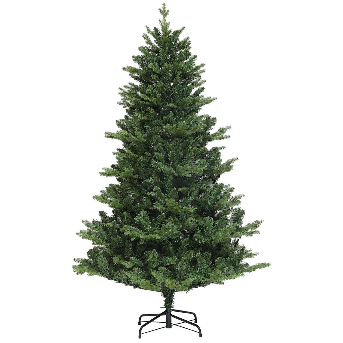 KÜNSTLICHER Weihnachtsbaum, 180 cm Christbaum mit Schnellaufbau Klappsystem - Grün, Kunststoff (180cm) - HOMCOM