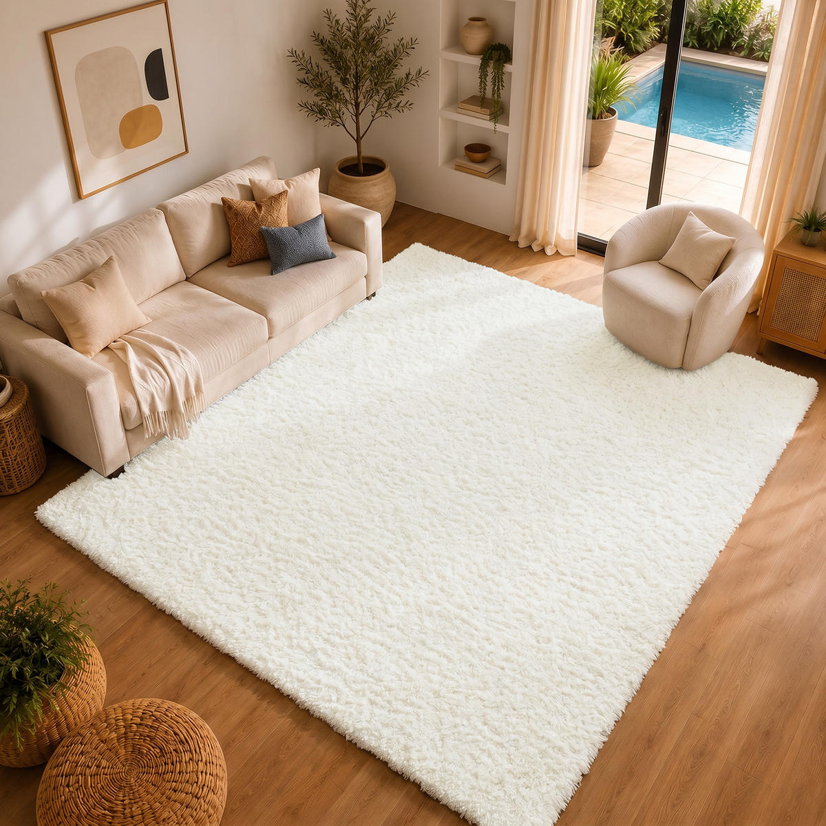 HOCHFLORTEPPICH Soso 200/275 cm Creme - Creme, Textil (200/275cm) - LIVABLISS