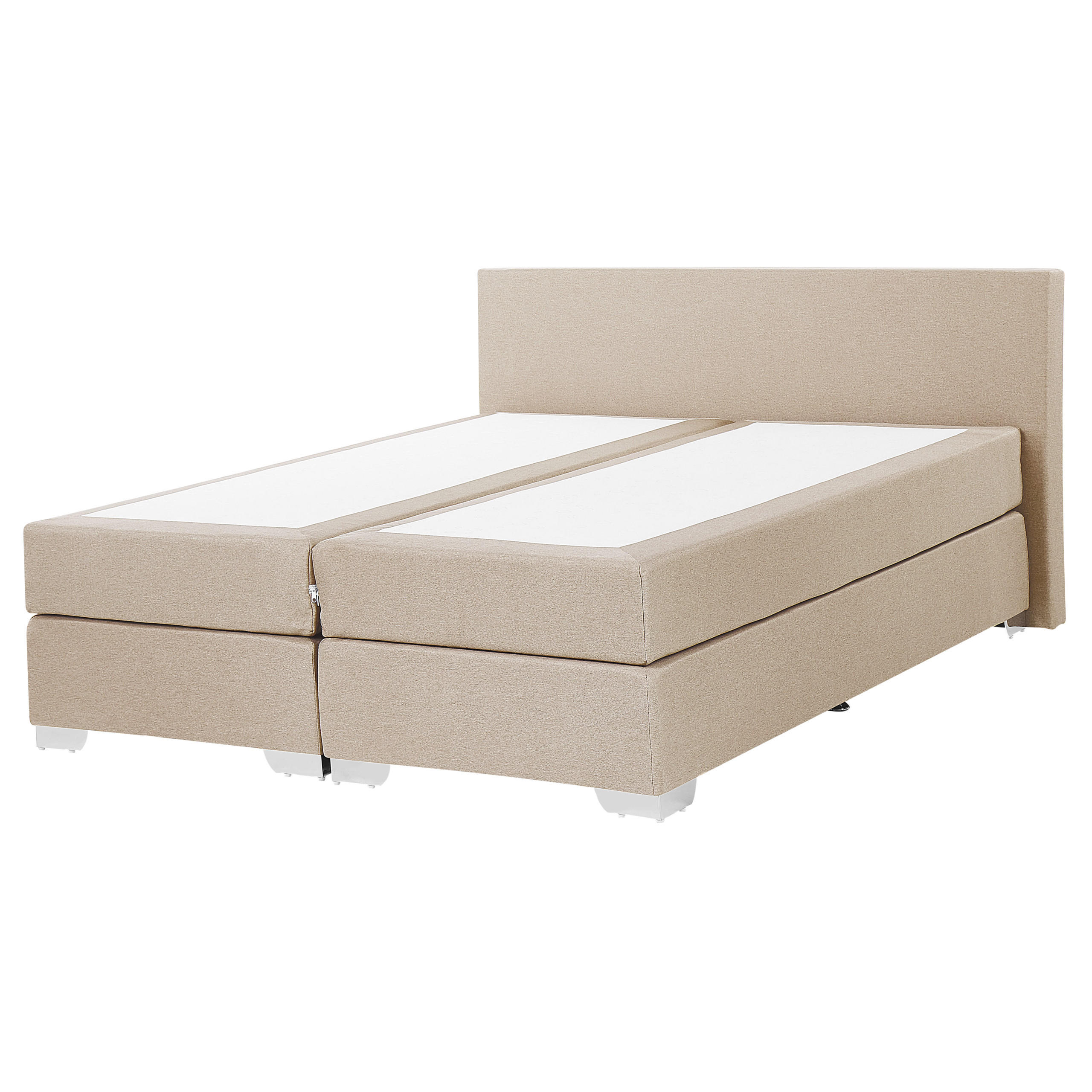 BOXBETT 160/200 cm Beige President - Beige, Textil (160/200cm) - Beliani