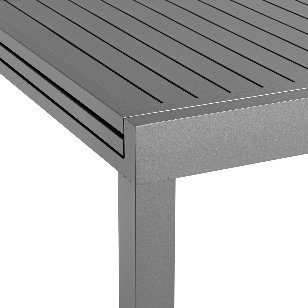 GARTENTISCH Laki grau 70x70x75 cm - Grau, Metall (70/70/75cm) - Juskys