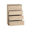 KOMMODE bella4 Sonoma - Sonoma Eiche, Holzwerkstoff (70/98/35cm) - roe furniture