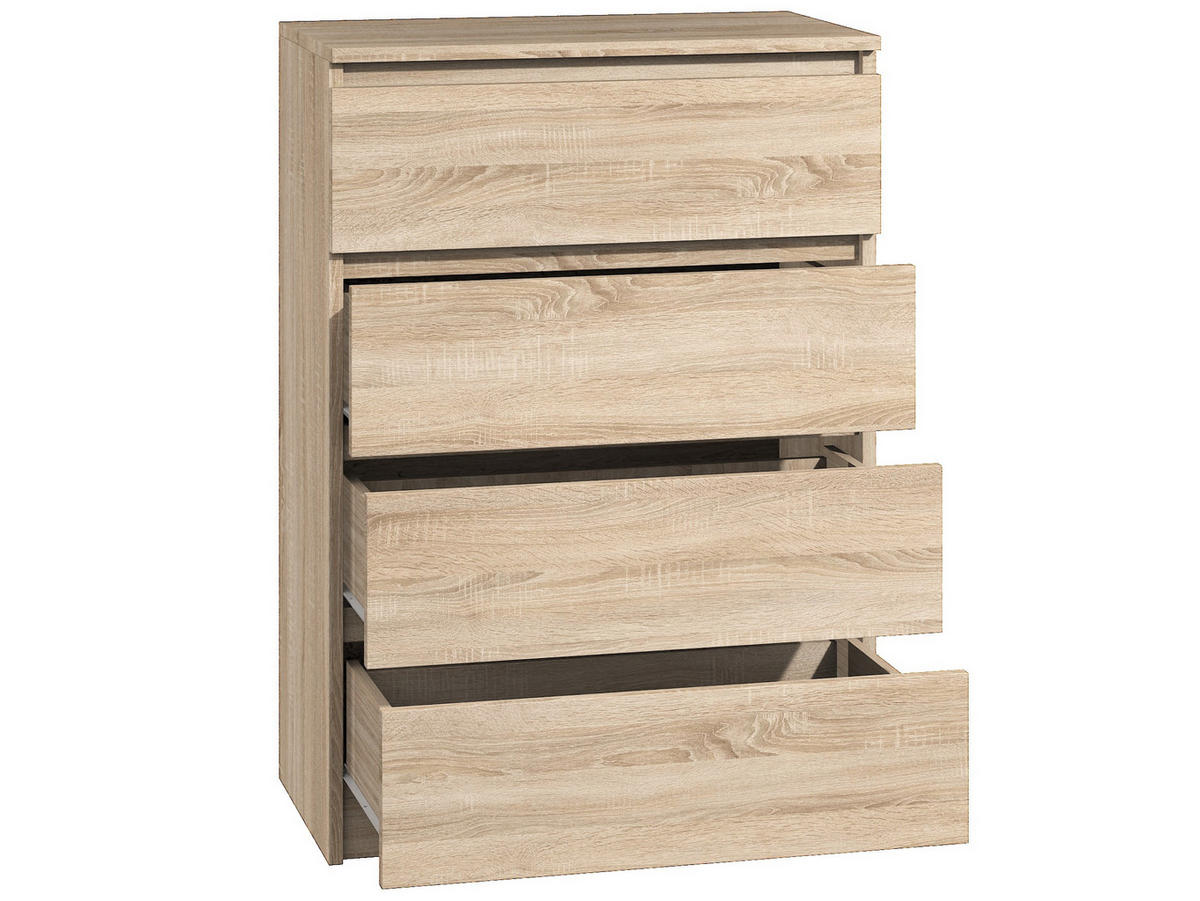 KOMMODE bella4 Sonoma - Sonoma Eiche, Holzwerkstoff (70/98/35cm) - roe furniture