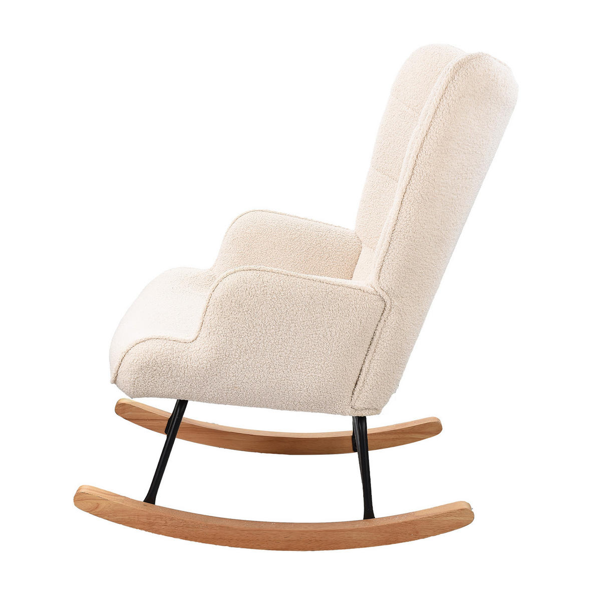 SCHAUKELSTUHL, Beige - Beige, Metall (75/92/68cm)